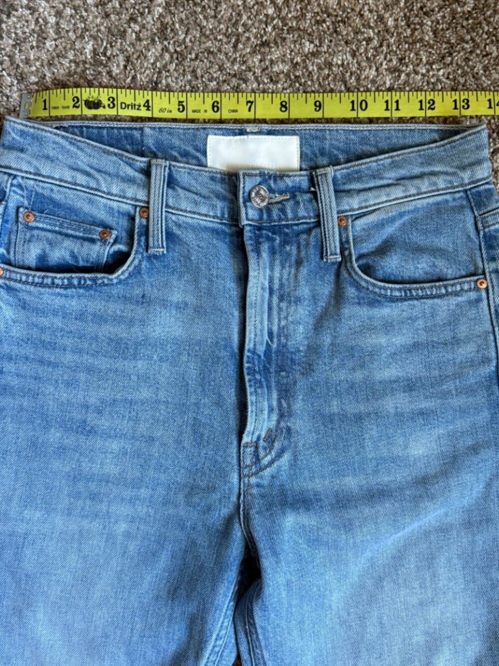 MOTHER High Waisted Rider Ankle Jean, Size 26 - Salt of the Earth Wash - Picture 5 of 14